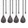 Dotlite Bronze Ceiling Fan Pull Chain Set 4Pack