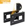 RIVECO 4U Wall Mount Patch Panel 2 Pieces Firm Constructed, No Assembly Required, Flexible Width Mounting Rack for Networking Equipment Black