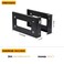 RIVECO 4U Wall Mount Patch Panel 2 Pieces Firm Constructed, No Assembly Required, Flexible Width Mounting Rack for Networking Equipment Black
