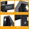 RIVECO 4U Wall Mount Patch Panel 2 Pieces Firm Constructed, No Assembly Required, Flexible Width Mounting Rack for Networking Equipment Black