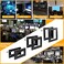 RIVECO 4U Wall Mount Patch Panel 2 Pieces Firm Constructed, No Assembly Required, Flexible Width Mounting Rack for Networking Equipment Black