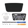 eXtremeRate Black Replacement Touchpad for PS5 Controller, Soft Touch Custom Part Touch Pad with Tool for DualSense 5 Controller - Controller NOT Included