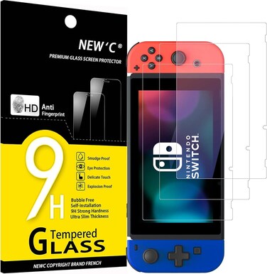 NEW'C for Nintendo Switch Screen Protector Tempered Glass
