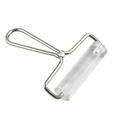 ccHuDE Clear Non Stick Acrylic Clay Roller Clay Rolling Pin with Steel Handle Polymer Clay Sculpture Tools