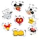Q-BAKER 8 Pieces Mouse Cookie Cutters,Themed of Mickey Minnie Mouse Shaped Biscuit Molds