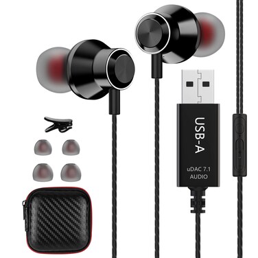 HGCXING USB Headset with Microphone for PC, Noise Cancelling Computer Headphones for Laptop/ 8.2 FT, Lightweight PC Headset with Audio Controls & Mute Function for Office Live Broadcast Gaming Headset