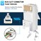 JODROAD Shielded RJ45 Cat6A Cat7 Pass Through connectors - 3 Prong 8P8C 50U Gold Plated 2-Piece Pass-Thru Modular Data Plug for FTP/STP Cable &amp; Solid Wire (30 Pack)