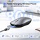TECKNET Wireless Mouse, BT5.0/3.0 2.4GHz Silent Computer Mouse with USB Receiver,4000DPI Rechargeable Portable Bluetooth Mouse for Laptop/MacBook/Pro/iPad/Windows