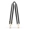 TANOSII Wide Purse Strap Adjustable Replacement Shoulder Crossbody Strap Handbag Strap, Black Stripe, Standard