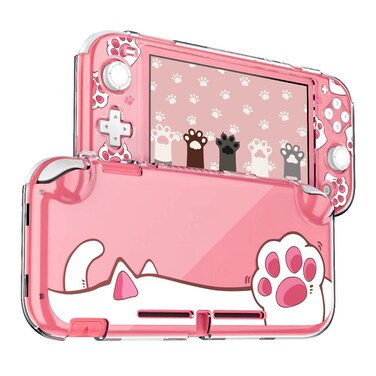 DLseego Protective Case for Switch Lite, Clear Hard PC Case Cover Split Design Shockproof Anti-Scratch Shell Accessories for Switch Lite and Joycon Controller