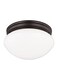 Generation Sea Gull Lighting 5328-710 Webster Two - Light Ceiling Flush Mount Ceiling Fixture, Bronze