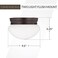 Generation Sea Gull Lighting 5328-710 Webster Two - Light Ceiling Flush Mount Ceiling Fixture, Bronze