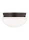 Generation Sea Gull Lighting 5328-710 Webster Two - Light Ceiling Flush Mount Ceiling Fixture, Bronze