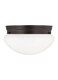 Generation Sea Gull Lighting 5328-710 Webster Two - Light Ceiling Flush Mount Ceiling Fixture, Bronze