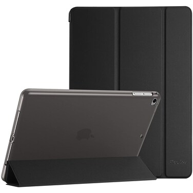 ProCase iPad 9.7 Case 2018 iPad 6th Gen / 2017 iPad 5th Gen Case, iPad Pro 9.7 Case, iPad Air 1/2 Case, Smart Tri-fold Flexible Soft TPU Back Cover Steady Stand Protective Case for iPad 9.7" -Black