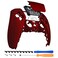 eXtremeRate Touchpad Front Cover Compatible with PS5 Controller, Case Front Housing Replacement Shell with Touch Pad Cover for PS5 Controller (Red)