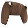 eXtremeRate Wood Grain Patterned Soft Touch Custom Back Housing Bottom Shell Compatible with ps5 Controller, Replacement Back Shell Cover Compatible with ps5 Controller