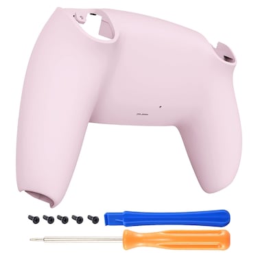 eXtremeRate Back Cover Compatible with PS5 Controller, Case Housing Replacement Shell Cover for PS5 Controller Accessories (Pink)