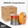 AMOLEN PLA 3D Printer Filament 1.75mm, Silk Bundle - Gold, Silver, Bronze, Red Copper - 200g X 4 Spools