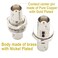 exgoofit BNC Female to Female Adapter Bulkhead Connector RF Coax Extension BNC Coupler for CCTV Security Camera System … (4-Pack)