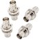exgoofit BNC Female to Female Adapter Bulkhead Connector RF Coax Extension BNC Coupler for CCTV Security Camera System … (4-Pack)