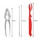 Ymkf Sqqr 26 PCS Seafood Tools Include Crab ers, Seafood Scissors, Lobster Sheller, Crab Hammer,and Shellfish Forks,Nutcracker Set