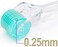 shake beauty REAL Needles - Derma Roller 192 Titanium 0.25mm Micro Needle Cosmetic Microdermabrasion Tool for Face - Includes Storage Case