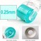 shake beauty REAL Needles - Derma Roller 192 Titanium 0.25mm Micro Needle Cosmetic Microdermabrasion Tool for Face - Includes Storage Case
