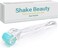shake beauty REAL Needles - Derma Roller 192 Titanium 0.25mm Micro Needle Cosmetic Microdermabrasion Tool for Face - Includes Storage Case