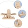 iplusmile Wooden Scale Wooden Montessori Math Materials Weighing Scale Set Preschool Educational Learning Tool 1 Set