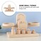 iplusmile Wooden Scale Wooden Montessori Math Materials Weighing Scale Set Preschool Educational Learning Tool 1 Set