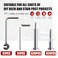 Dawn Railing 20 Pairs Invisible Cable Railing Hardware Kit for 1/8" Cable