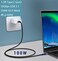 SUMPK Short USB C Cable 100W, 1.5ft 2 Packs, 10Gbps Data Speed, 4K Video
