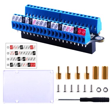 Geeekpi Raspberry Pi Micro Gpio Terminal Block Breakout Board Module,Raspberry Expansion Connector For 4B/3B+/3B/2B