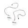 The Lakeside Collection Sentiments Ceiling Fan Pull Chains with Reverse Sides - White - Set of 2