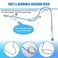Mudder 2 Pieces USB LED Light for Laptop Keyboard Light Gooseneck Computer Lamp Flexible Stick Dimmable LED Lamp Touch Switch for Reading Book(Black, Blue)