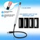Mudder 2 Pieces USB LED Light for Laptop Keyboard Light Gooseneck Computer Lamp Flexible Stick Dimmable LED Lamp Touch Switch for Reading Book(Black, Blue)