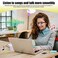 CatXQ Smart Glasses,Wireless Bluetooth,IP5 Waterproof, Air Conduction Sound (Music&Call) for All Smart Devices Support DIY Lens Replacement - Blue Light Blocking