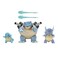 Pokémon Pokemon Select Evolution 3 Pack - Features 2-Inch Squirtle, 3-Inch Wartortle & 4.5-Inch Blastoise Battle Figures - Authentic Details