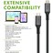 Vebner 6-Inch Extra Short USB4 Cable - 40Gbps Supports 100W (20V, 5A) Charging - Compatible with Thunderbolt 3 and USB-C (2-Pack)