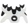 OZXNO 2 Pcs Slip-On Moosehead Bridge Head Antlers Pool Cue Accessory(Black+White)