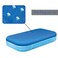 Dewfond Rectangular Pool Cover 120 in x 72 in Rectangle Inflatable Swimming Pool Cover Dustproof Pools Protector(305 cm x183 cm) (only Cover)