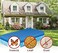 Dewfond Rectangular Pool Cover 120 in x 72 in Rectangle Inflatable Swimming Pool Cover Dustproof Pools Protector(305 cm x183 cm) (only Cover)