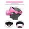 MODJUEGO 2021 New Upgrade Head Strap for Oculus Quest 2,Adjustable Forehead Strap with Silicone Touch Controller Grip Cover, VR Face Cover and VR Shell Protector Cover Replacement (Pink)