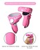 MODJUEGO 2021 New Upgrade Head Strap for Oculus Quest 2,Adjustable Forehead Strap with Silicone Touch Controller Grip Cover, VR Face Cover and VR Shell Protector Cover Replacement (Pink)