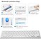 OMOTON Bluetooth Keyboard Compatible with Mac ONLY, Compact Wireless Keyboard Compatible with MacBook Pro/Air, iMac, Mac mini/Pro, Silver