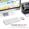 OMOTON Bluetooth Keyboard Compatible with Mac ONLY, Compact Wireless Keyboard Compatible with MacBook Pro/Air, iMac, Mac mini/Pro, Silver