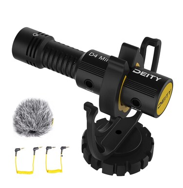 Deity V-Mic D4 Mini XLR Microphone Super Cardioid Compact On-Camera (Black)