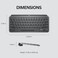 Logitech MX Keys Mini Minimalist Wireless Illuminated Keyboard, Compact, Bluetooth, USB-C, for Apple macOS, iOS, Windows, Linux, Android - Graphite - With Free Adobe Creative Cloud Subscription