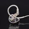 CTM CE110 Universal Secure Fit Professional in-Ear Studio and Live Performance Reference Monitor Featuring Full Frequency Single Dynamic Driver with W.I.S.E. Technology, Clear